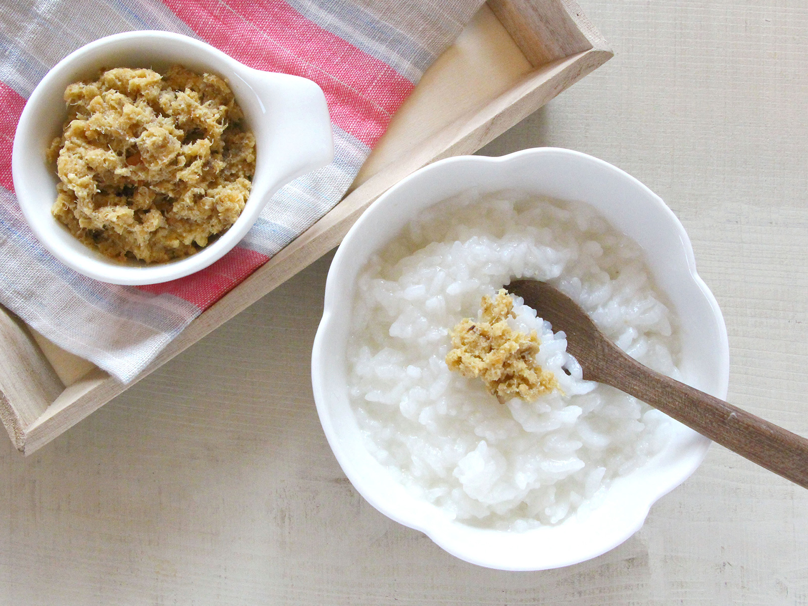 mogcook離乳食レシピ　魚と高野豆腐のしっとりふりかけ