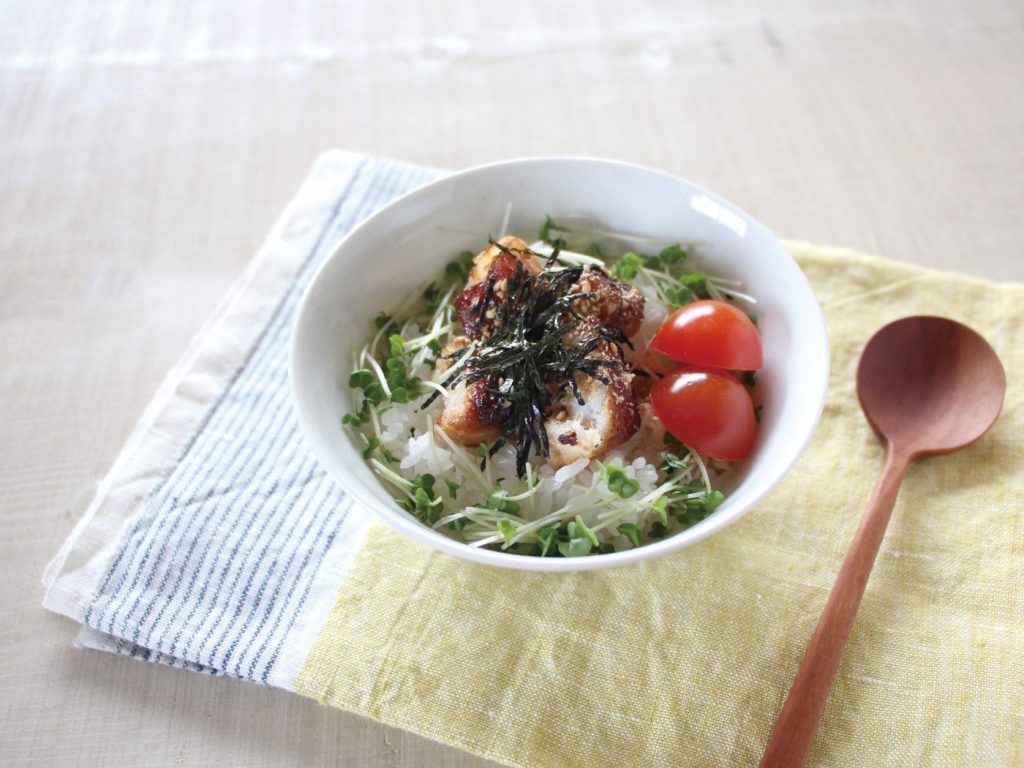 mogcookのお魚幼児食レシピ　魚の照り焼き丼