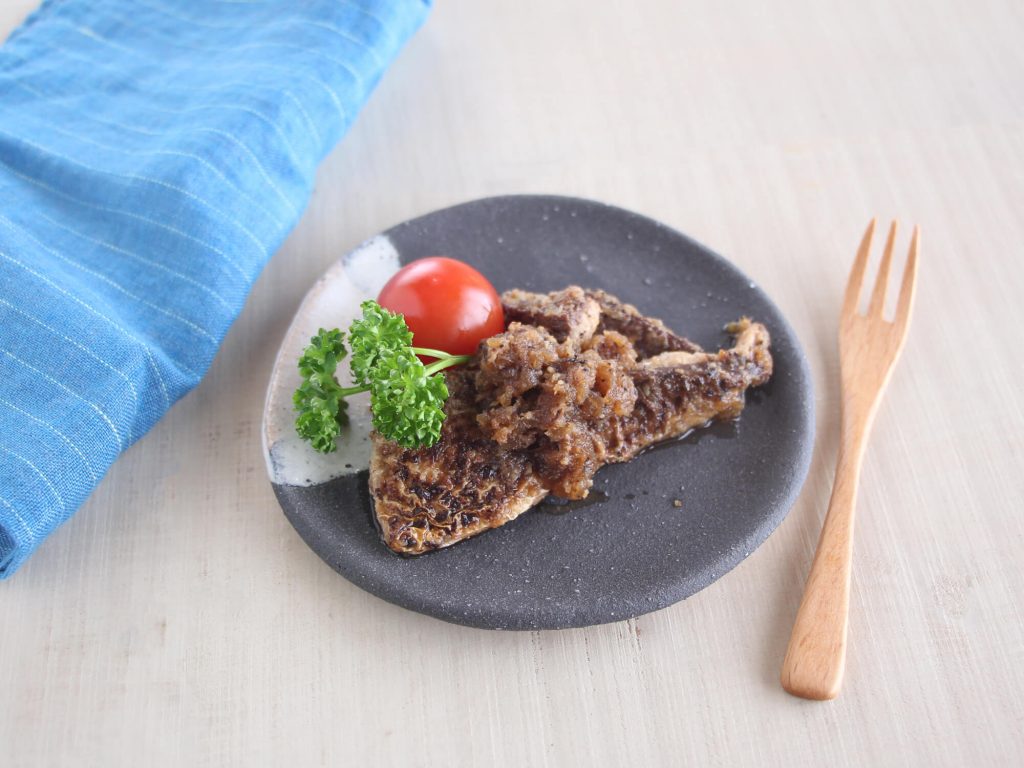 mogcookのお魚幼児食レシピ　魚のしょうが焼き。対象：幼児食