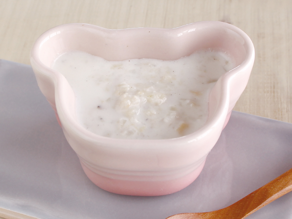 mogcookのお魚離乳食レシピ　魚と玉ねぎの里芋ミルク